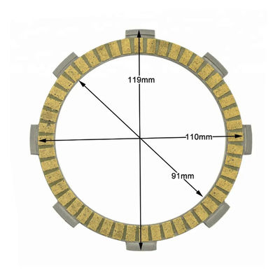 Paper based Clutch Plate Replacement Motorcycle clutch friction plate Non asbestos for Honda CB125, CG125